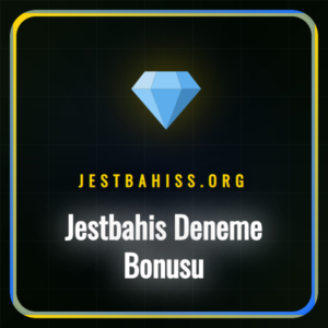 Jestbahis deneme bonusu kampanyasının yeşil ve altın renkli logosu